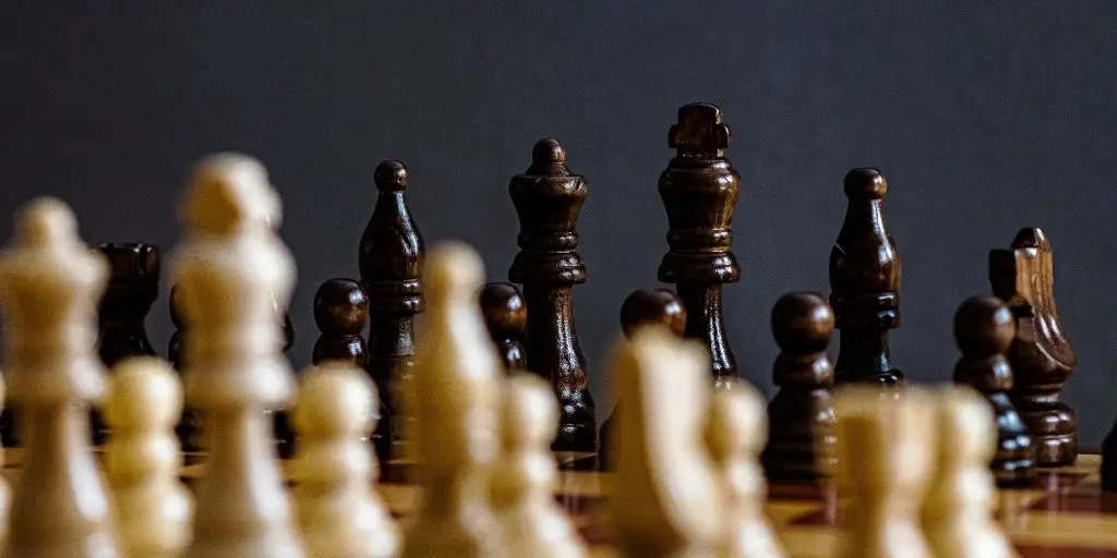 An intense game of chess representing the competitiveness seen in Porter’s 5 Competitive Forces.