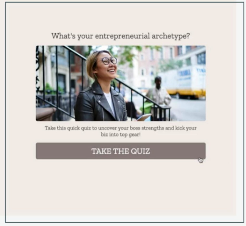 Interact quiz offers to help users to discover their entrepreneurial archetype.