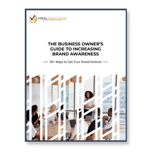 The cover of the guide to increase brand awareness